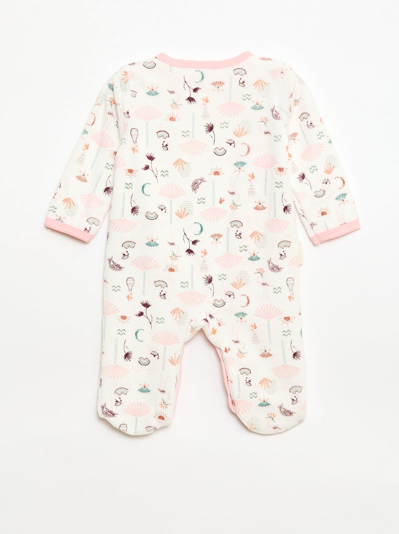 Babygrow em veludo 'Petit Beguin' Rosa - Kiabi