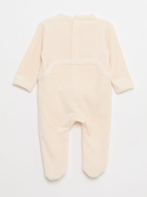 Babygrow em veludo 'Winnie' - Kiabi