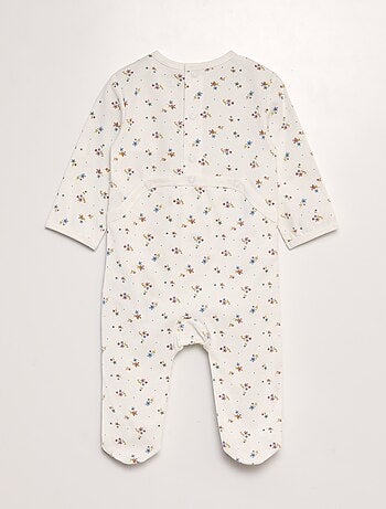 Babygrow estampado com pés