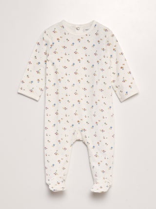 Babygrow estampado com pés