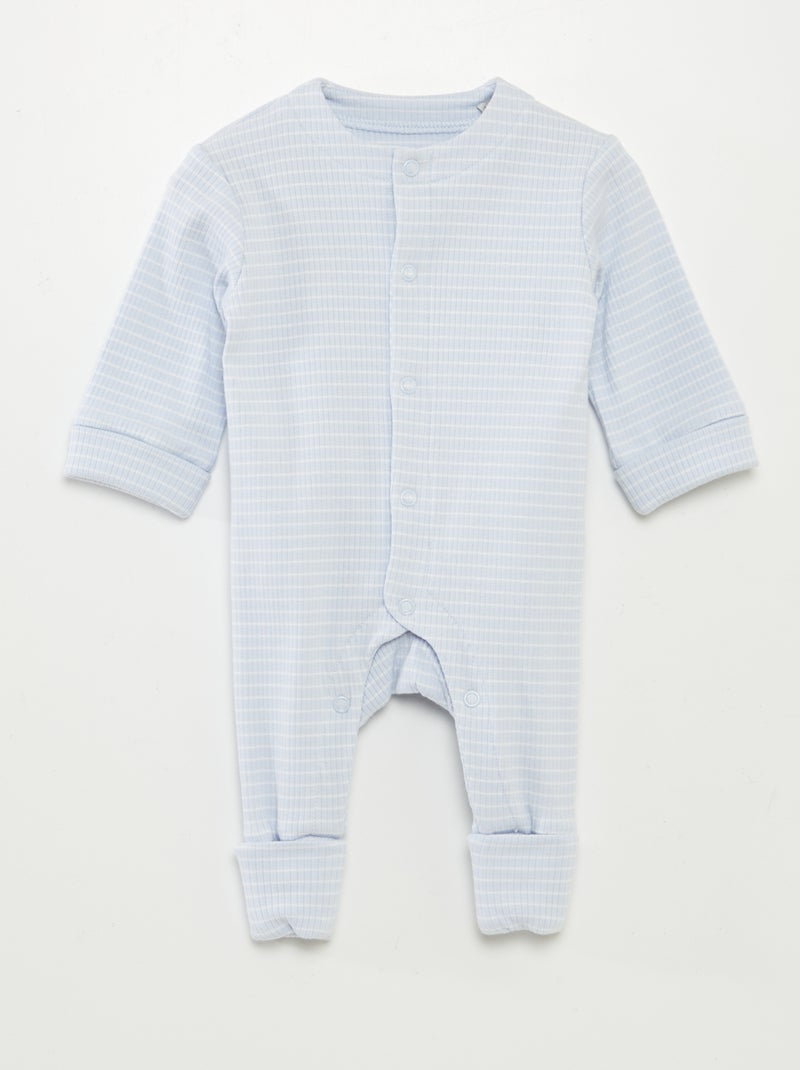 Babygrow evolutivo às riscas AZUL - Kiabi