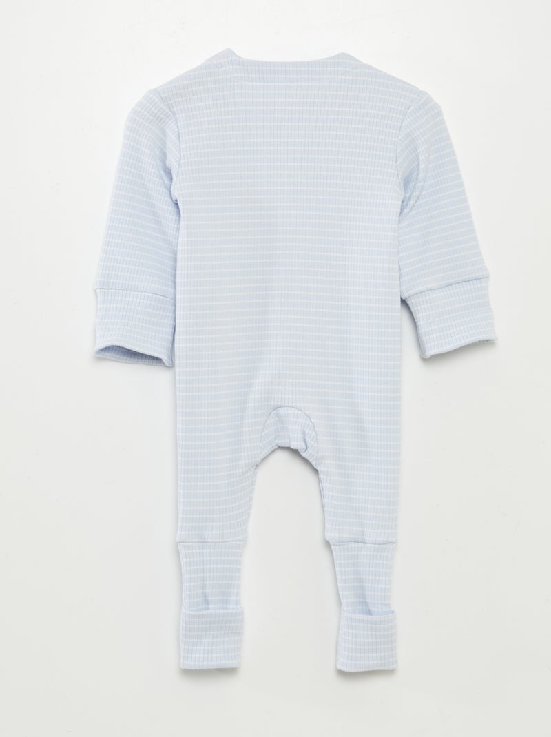 Babygrow evolutivo às riscas AZUL - Kiabi