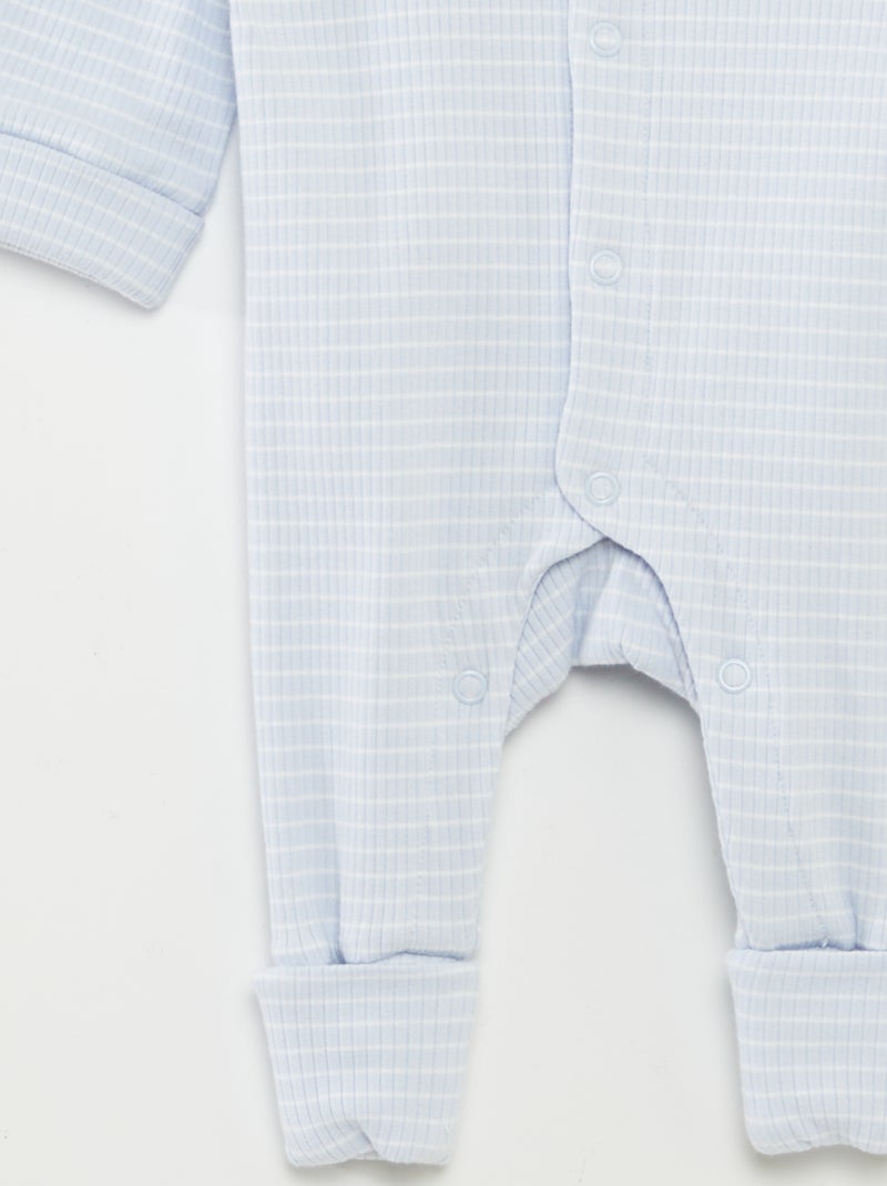 Babygrow evolutivo às riscas AZUL - Kiabi