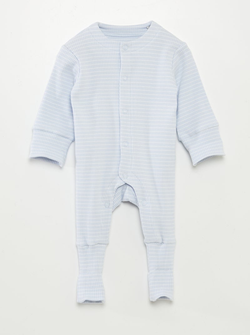 Babygrow evolutivo às riscas AZUL - Kiabi