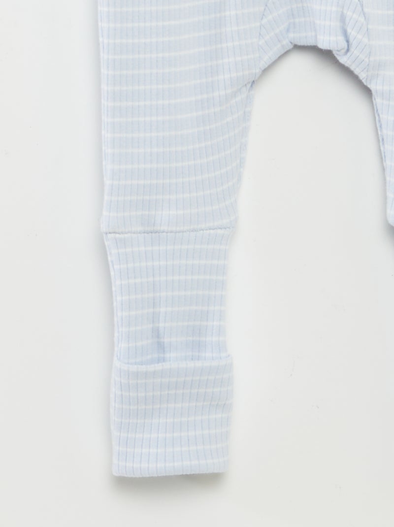 Babygrow evolutivo às riscas AZUL - Kiabi