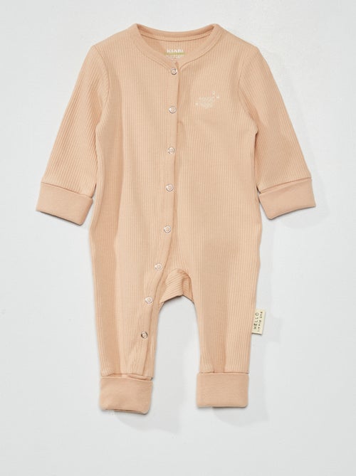 Babygrow evolutivo com dobra nos tornozelos e nos punhos - Kiabi