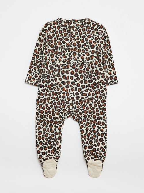 Babygrow leve com estampado de leopardo 'Agathe Sorlet x Kiabi' - Dia dos Namorados - Kiabi