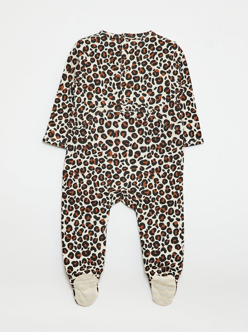 Babygrow leve com estampado de leopardo 'Agathe Sorlet x Kiabi' - Dia dos Namorados Branco - Kiabi