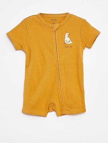 Babygrow leve com fecho de manga curta