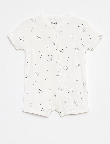 Babygrow leve com fecho de manga curta