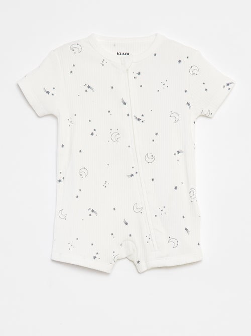 Babygrow leve com fecho de manga curta - Kiabi