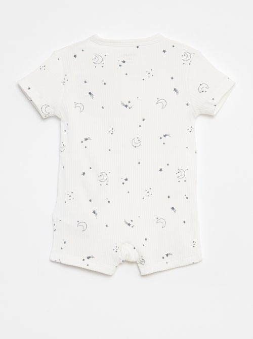 Babygrow leve com fecho de manga curta - Kiabi