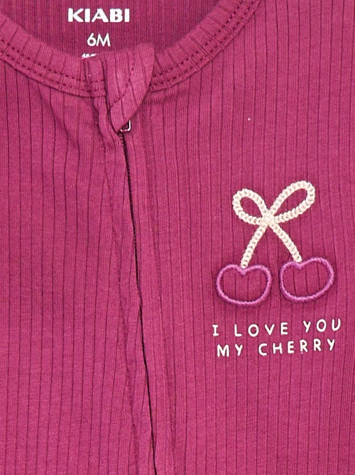 Babygrow leve com fecho de manga curta - Kiabi