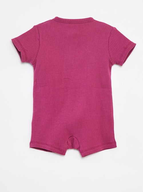 Babygrow leve com fecho de manga curta - Kiabi