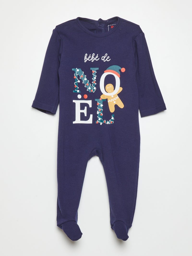 Babygrow 'Natal' AZUL - Kiabi
