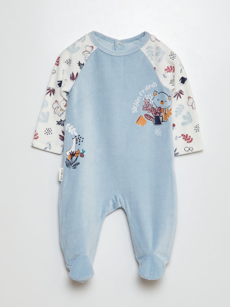 Babygrow polar com pés AZUL - Kiabi