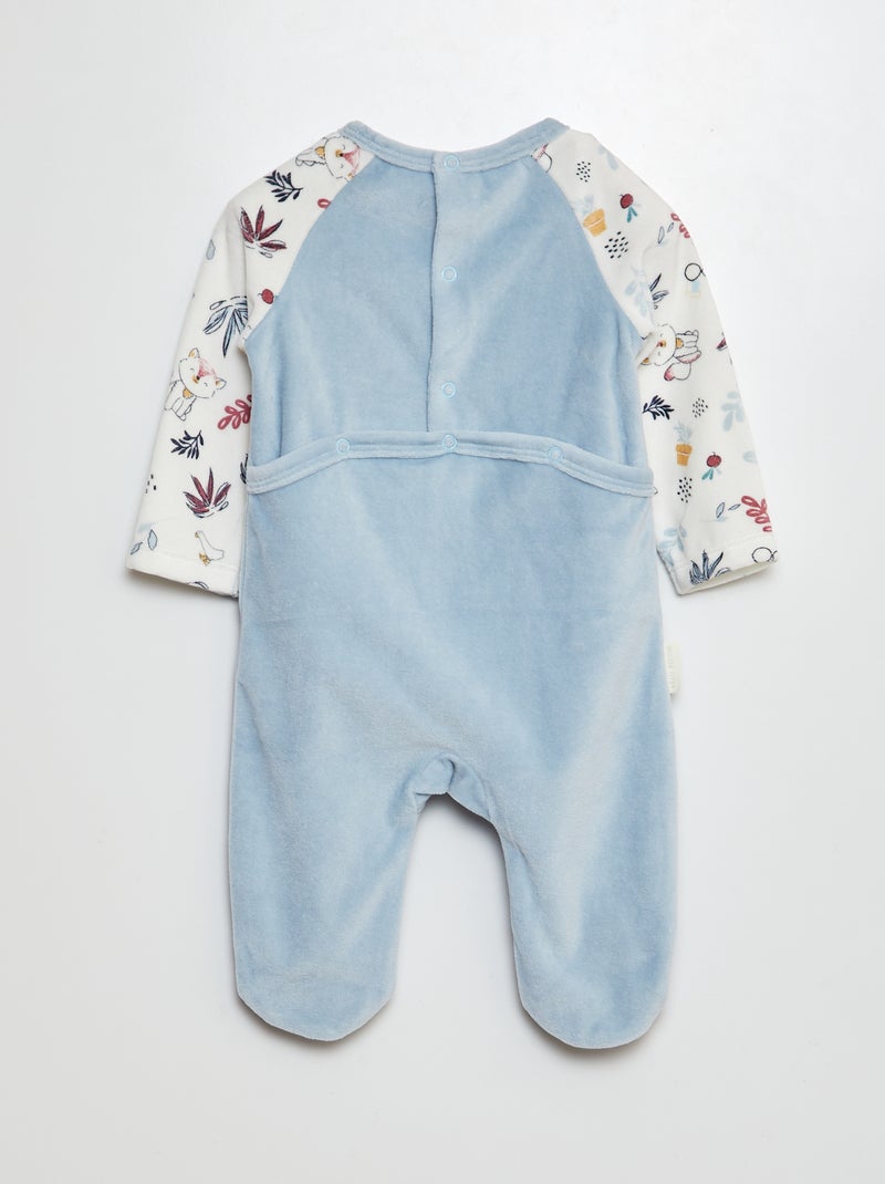 Babygrow polar com pés AZUL - Kiabi