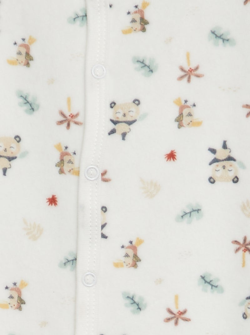 Babygrow polar com pés BEGE - Kiabi