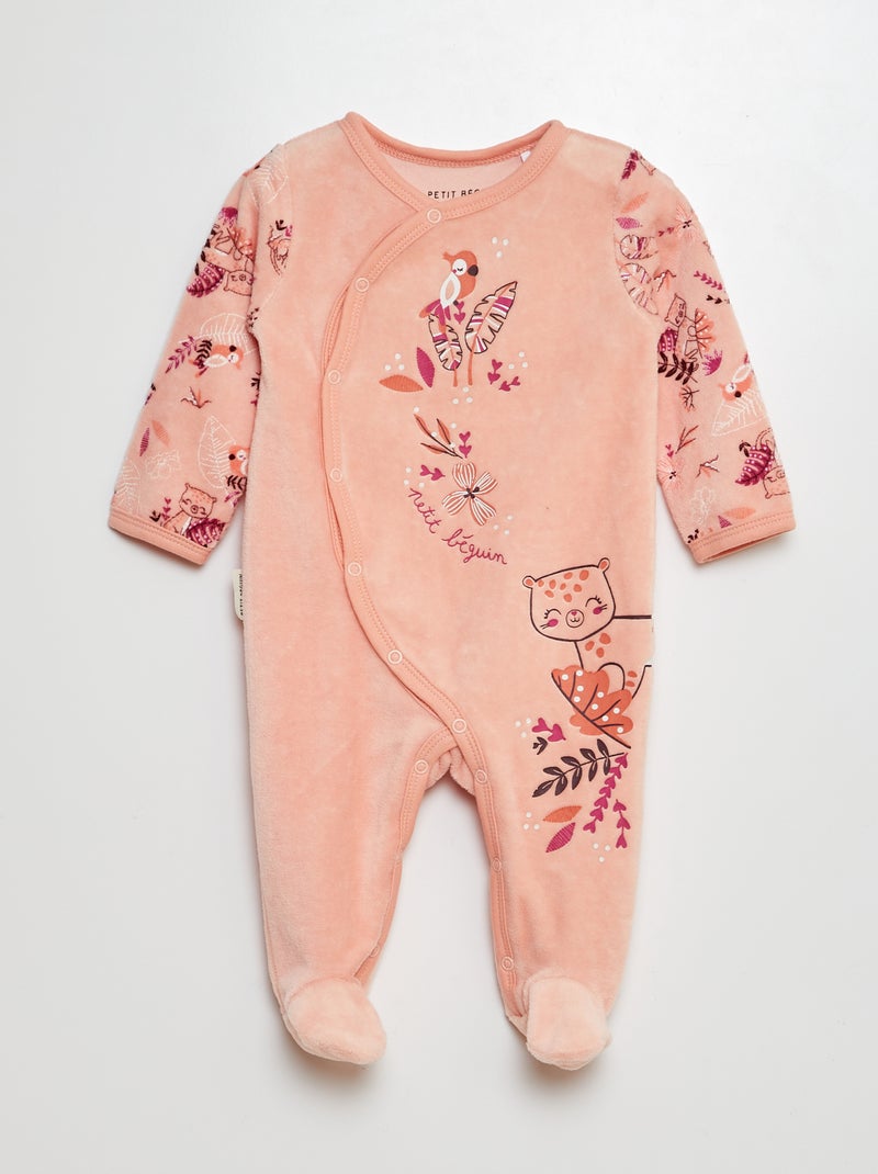 Babygrow polar com pés ROSA - Kiabi