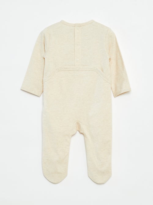 Babygrow 'Raposa' com abertura com molas de pressão atrás - Kiabi