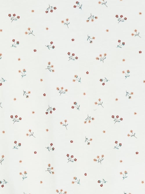 Babygrow 'Raposa' com abertura com molas de pressão atrás - Kiabi