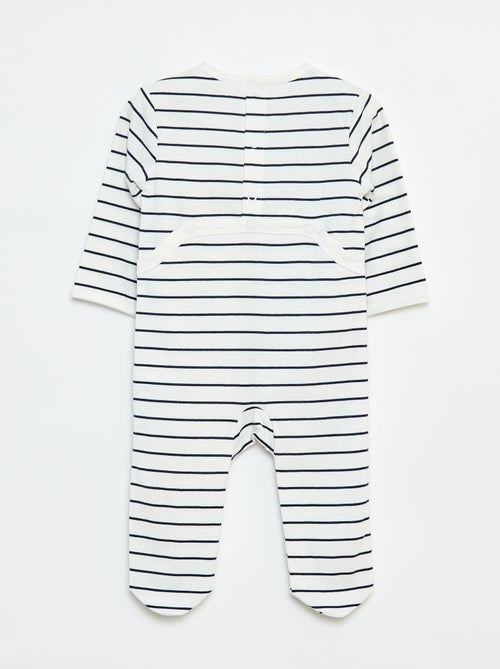 Babygrow 'Raposa' com abertura com molas de pressão atrás - Kiabi