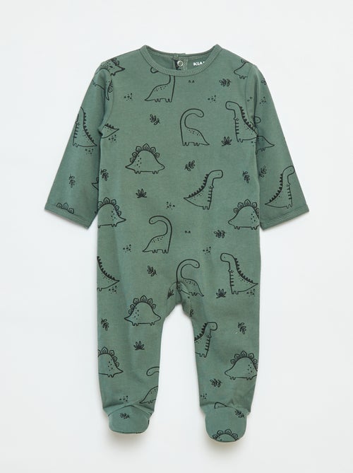 Babygrow 'Raposa' com abertura com molas de pressão atrás - Kiabi
