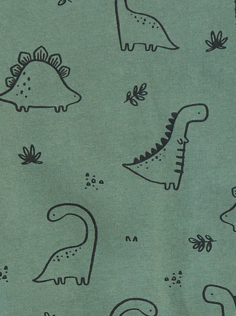 Babygrow 'Raposa' com abertura com molas de pressão atrás Caqui - Kiabi