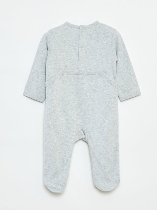 Babygrow 'Raposa' com abertura com molas de pressão atrás - Kiabi