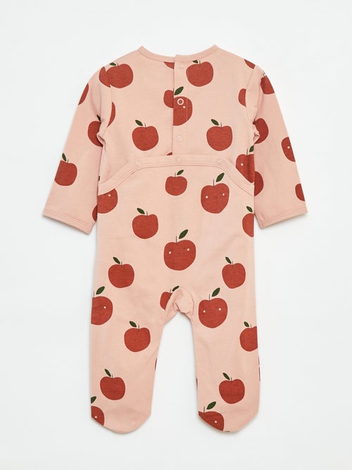 Babygrow 'Raposa' com abertura com molas de pressão atrás - Kiabi