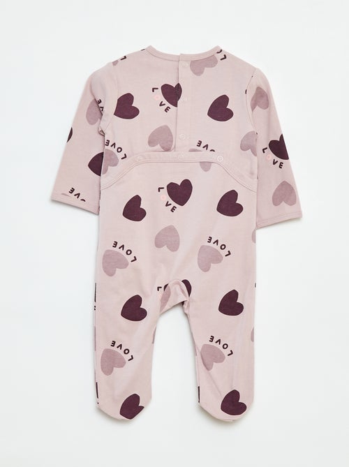 Babygrow 'Raposa' com abertura com molas de pressão atrás - Kiabi