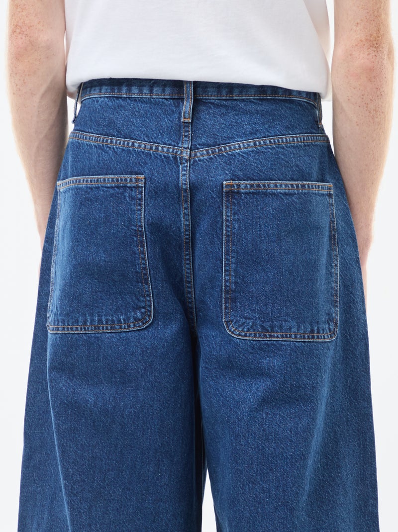 Baggy denim fit em algodão Azul - Kiabi