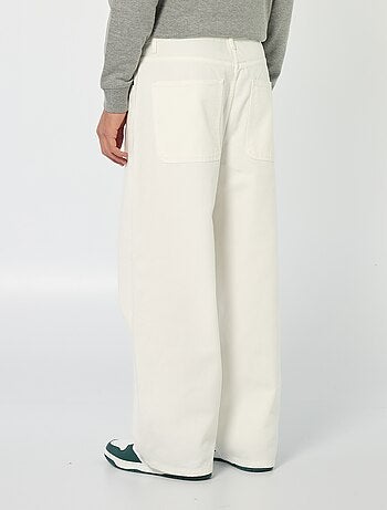 Baggy denim fit em algodão