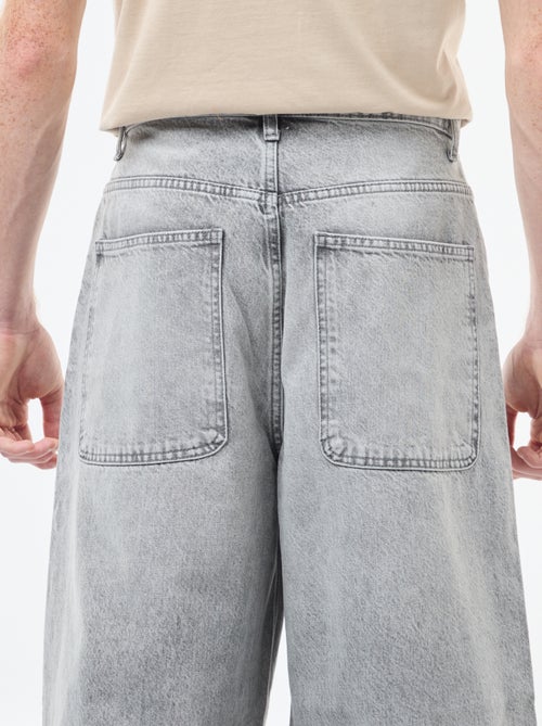 Baggy denim fit em algodão - Kiabi