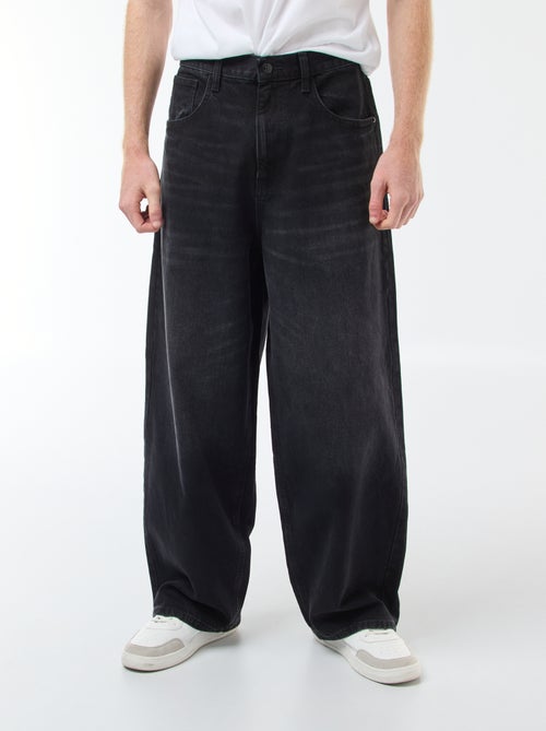 Baggy denim fit em algodão - Kiabi