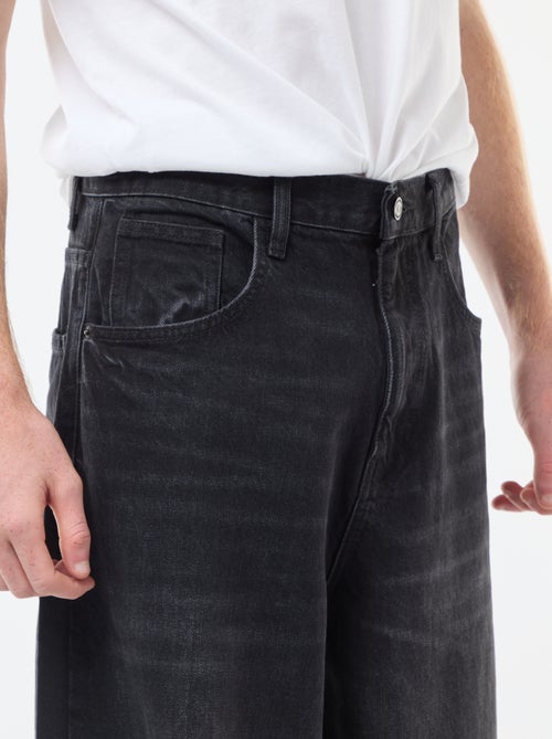 Baggy denim fit em algodão - Kiabi