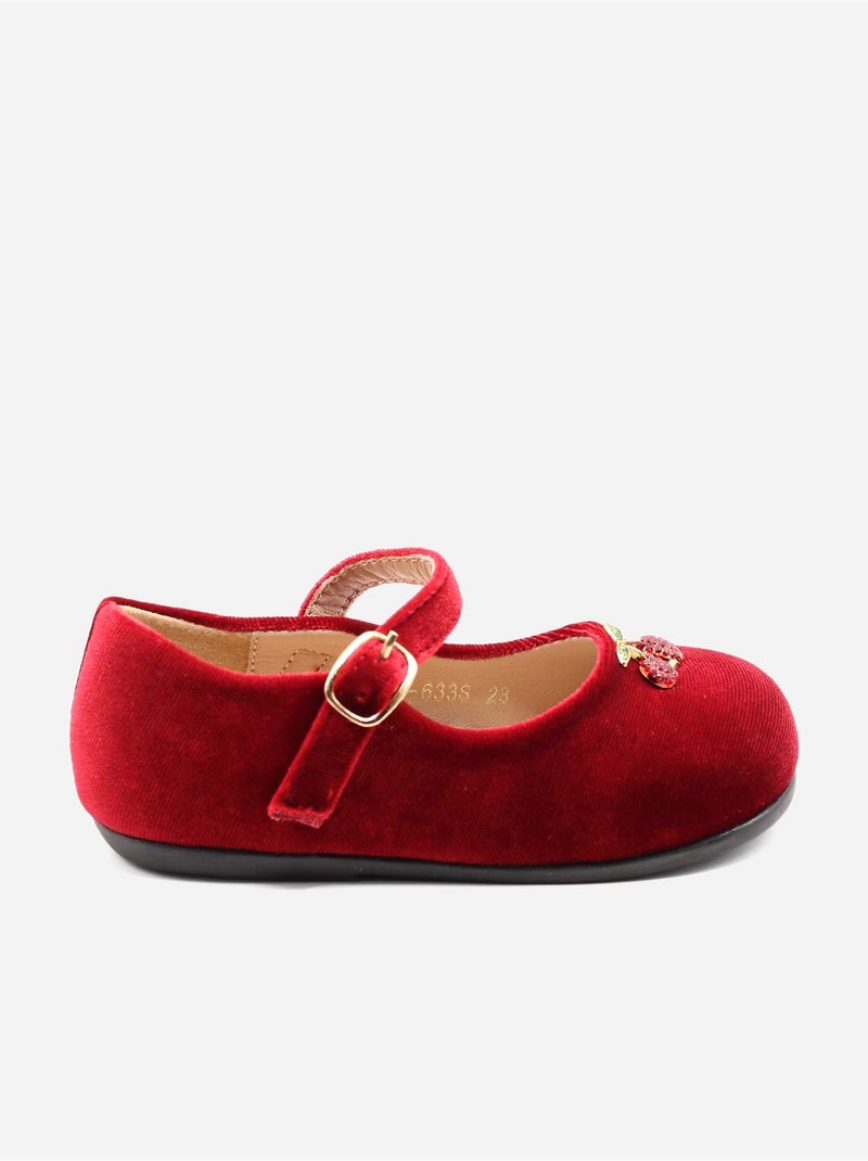 Bailarinas com motivos decorativos Vermelho - Kiabi