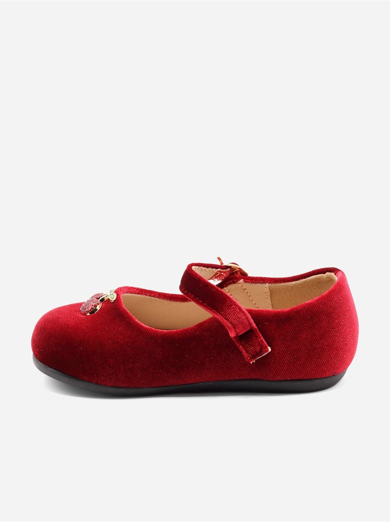 Bailarinas com motivos decorativos Vermelho - Kiabi