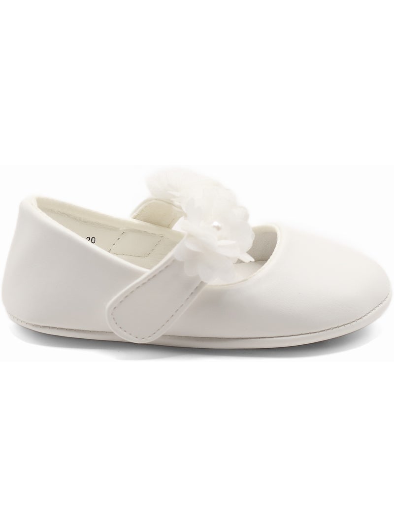 Bailarinas com motivos florais Branco - Kiabi