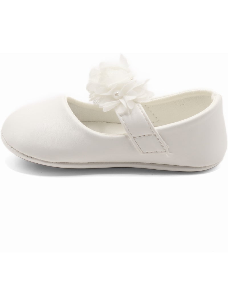 Bailarinas com motivos florais Branco - Kiabi