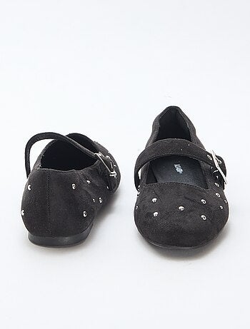 Bailarinas com tiras efeito tachas