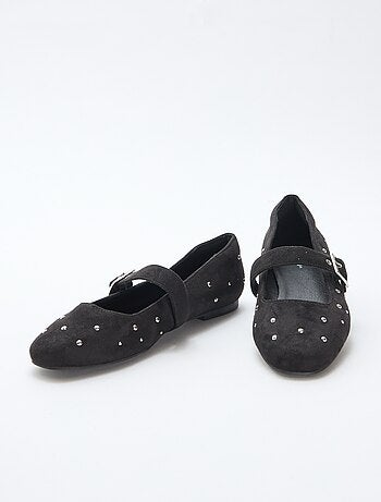 Bailarinas com tiras efeito tachas