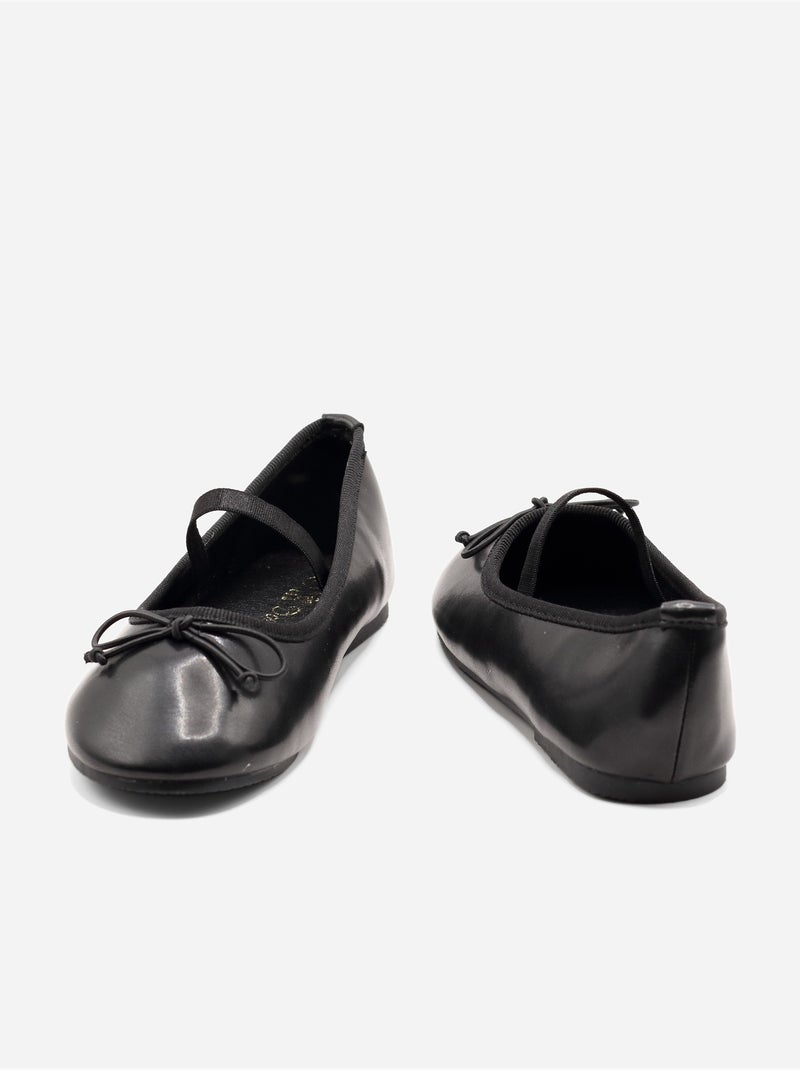 Bailarinas com um laço decorativo Preto - Kiabi