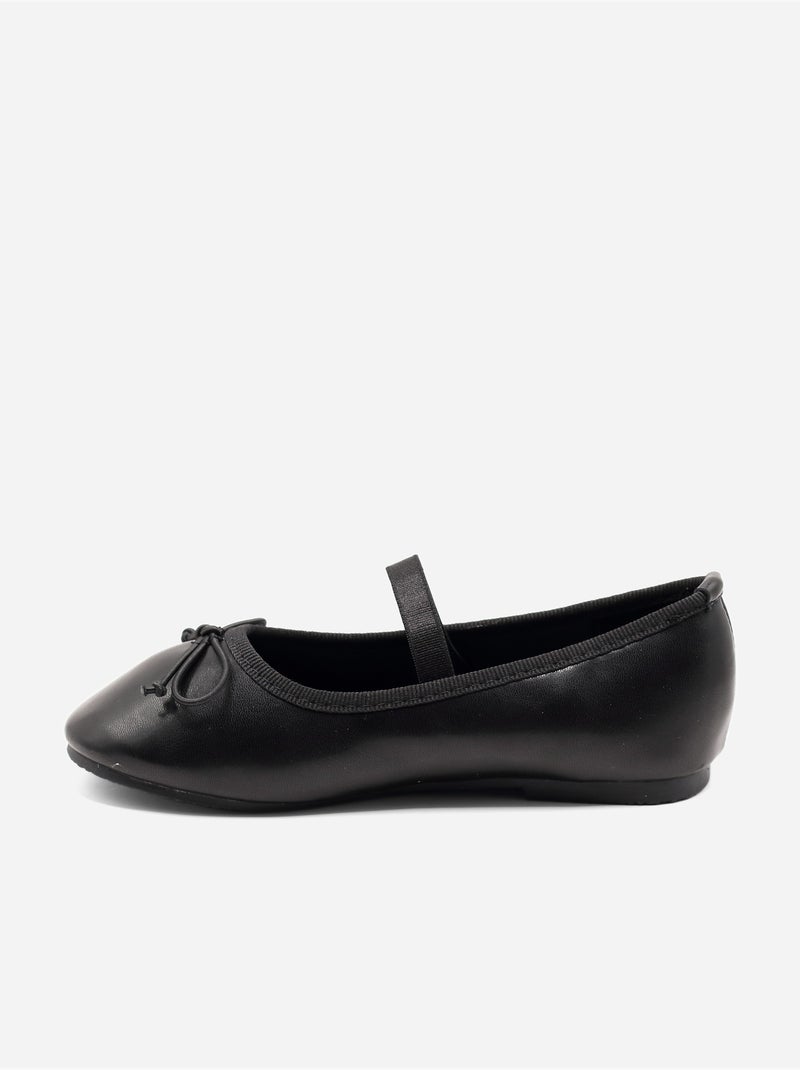 Bailarinas com um laço decorativo Preto - Kiabi