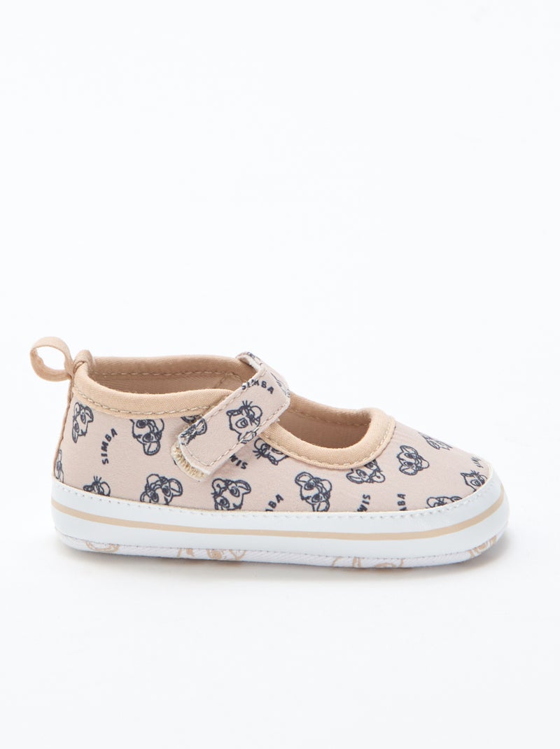 Bailarinas 'Disney' com velcro Beige - Kiabi