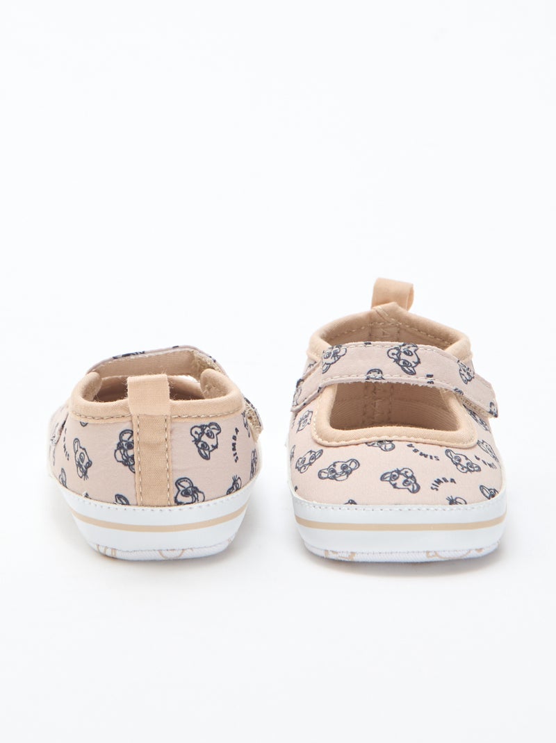 Bailarinas 'Disney' com velcro Beige - Kiabi