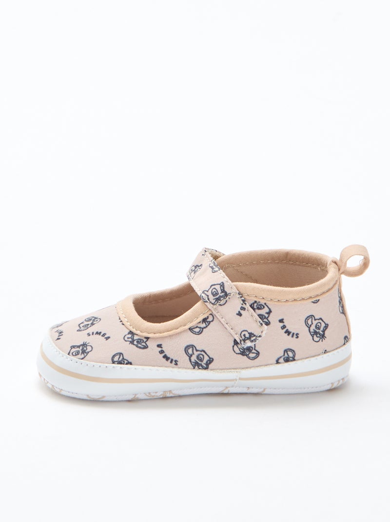 Bailarinas 'Disney' com velcro Beige - Kiabi