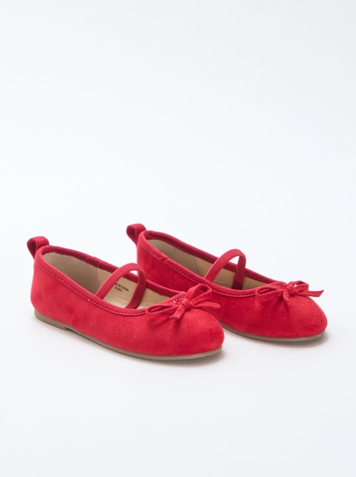 Bailarinas em camurça com tira - Kiabi