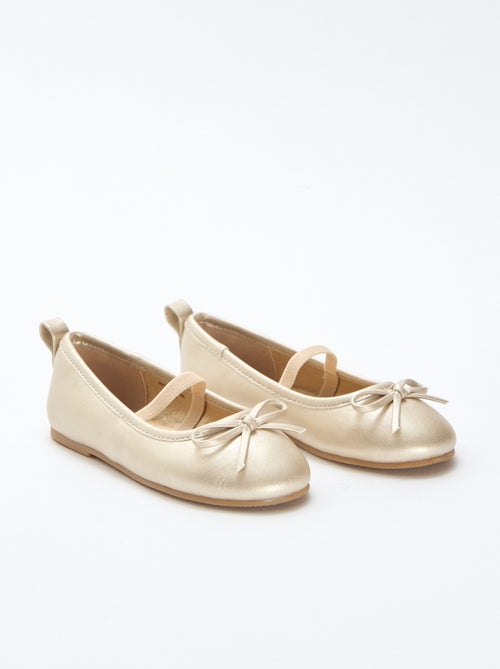 Bailarinas em imitação de pele com tira - Kiabi