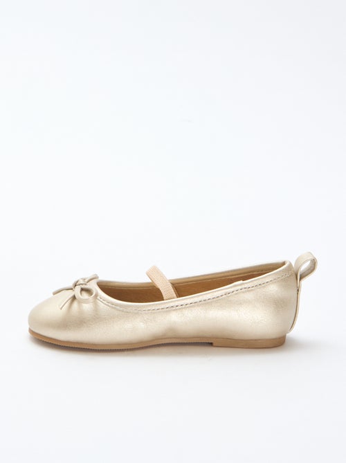 Bailarinas em imitação de pele com tira - Kiabi